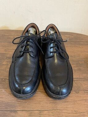 Johnson and Murphy Black Oxfords Leather Lace-Up Dress Shoes 020-2188 Men’s 8